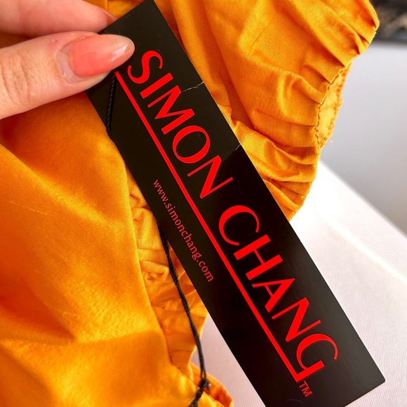 Vintage NWT Simon Chang 100% Silk Cocktail Dress 90s Y2K - Picture 11 of 15